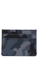 HOBO Leather Card Case in Blue Camo at Nordstrom