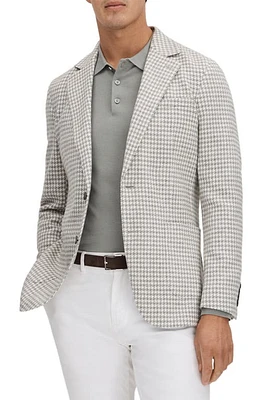 Reiss Nite Houndstooth Sport Coat Soft Grey at Nordstrom,