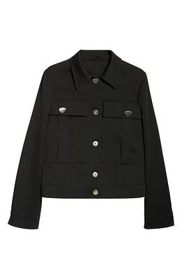 FERRAGAMO Virgin Wool Jacket in Nero at Nordstrom, Size 8 Us