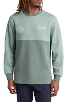 BOGEY BOYS Half & Crewneck Piqué T-Shirt Green at Nordstrom,