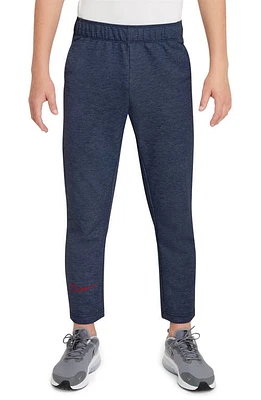 Nike Kids' Dri-FIT Performance Select Training Joggers in Midnight Navy/Red/Heather at Nordstrom, Size Xl