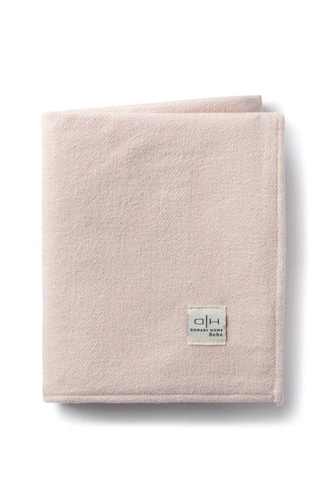 Domani Home Chevron Baby Blanket in Rose at Nordstrom