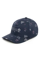 TravisMathew Drop in the Ocean Snapback Baseball Cap in Total Eclipse at Nordstrom