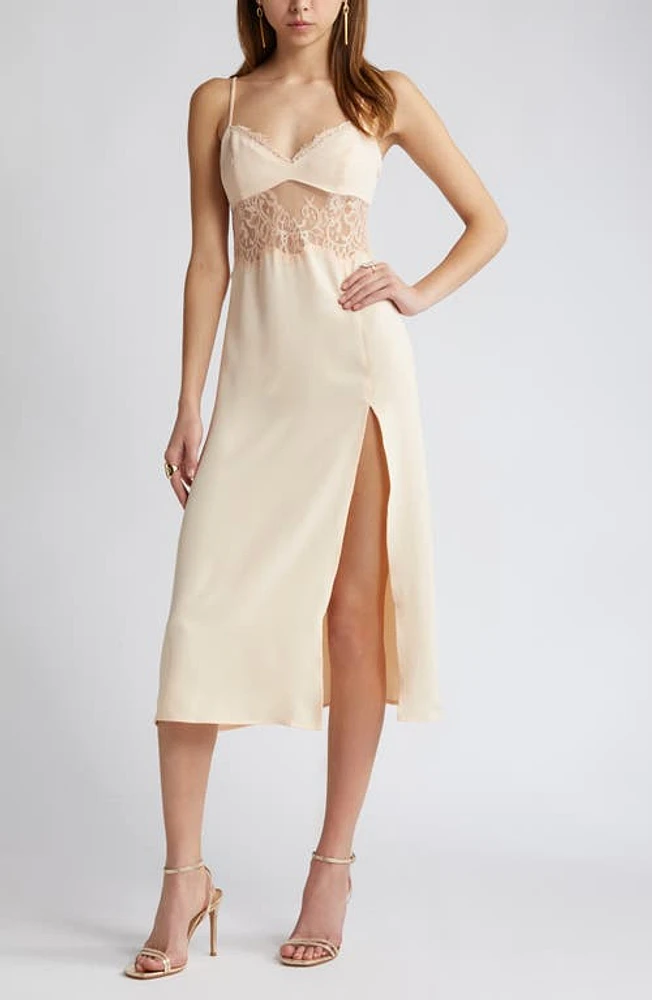 Open Edit Lace Trim Slipdress at Nordstrom,