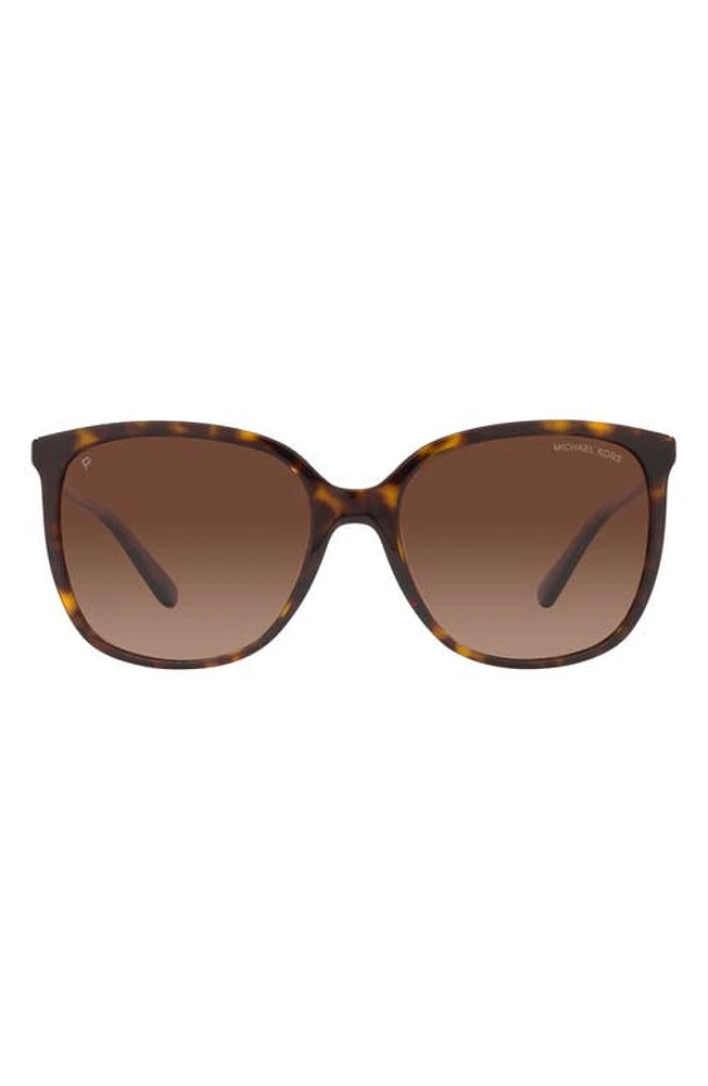 Michael Kors Anaheim 57mm Square Polarized Sunglasses in Dk Tort at Nordstrom