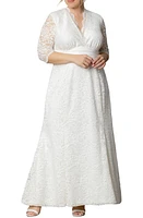 Kiyonna Amour Lace Gown Ivory at Nordstrom,