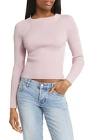 All Favor Open Back Rib Sweater at Nordstrom,