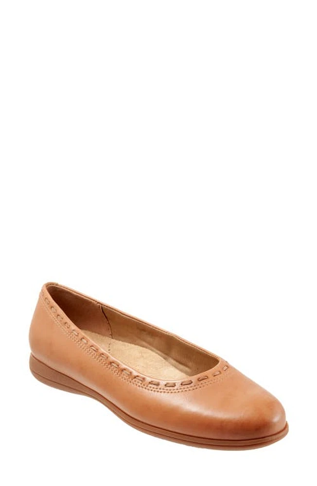 Trotters Dixie Leather Ballet Flat Luggage at Nordstrom,