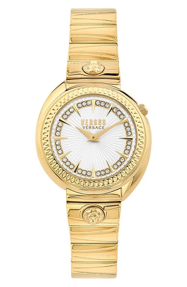 VERSUS Versace Tortona Bracelet Watch, 38mm in Ip Yellow Gold at Nordstrom