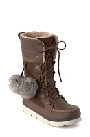 Manitobah Pacific Waterproof Winter Boot Charcoal at Nordstrom,