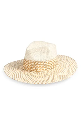 btb Los Angeles Eliza Straw Hat in Camel at Nordstrom, Size Small