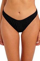 Freya Ibiza Waves High Leg Bikini Bottoms Black at Nordstrom,