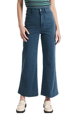 Rolla's Sailor Superhigh Waist Wide Leg Jeans Petrol at Nordstrom,