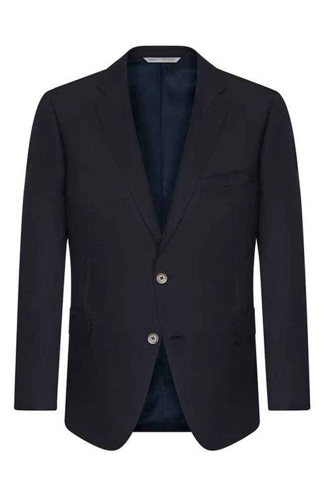 Samuelsohn Water Repellent Ice Wool Blazer Navy at Nordstrom,