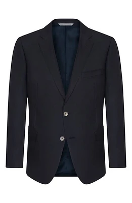 Samuelsohn Water Repellent Ice Wool Blazer Navy at Nordstrom,