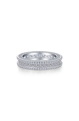 Lafonn Princess Cut Simulated Diamond Eternity Band in White at Nordstrom