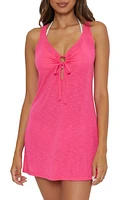 Becca Breezy O-Ring Cover-Up Minidress Pink Glo at Nordstrom,