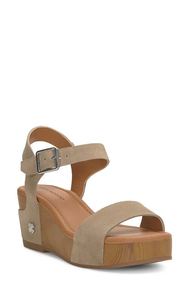 Lucky Brand Adario Ankle Strap Platform Wedge Sandal Oilsue at Nordstrom,