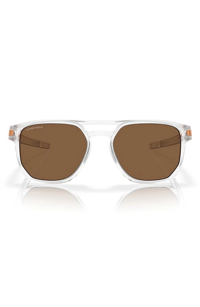 Oakley Latch Beta Prizm 54mm Square Sunglasses in Clear at Nordstrom