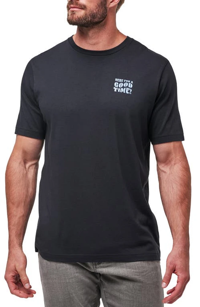 TravisMathew Trenched Graphic T-Shirt Black at Nordstrom,