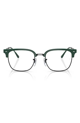 Ray-Ban New Clubmaster 49mm Square Optical Glasses in Green at Nordstrom