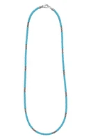 LAGOS Blue Caviar Ceramic Rope Necklace in Silver/Blue at Nordstrom, Size 16 In