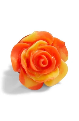 CLIFTON WILSON Floral Tie Dye Lapel Pin in Orange at Nordstrom