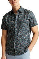 Bonobos Riviera Slim Fit Floral Stretch Short Sleeve Button-Up Shirt in Avenida Floral V3 C30 at Nordstrom, Size Medium