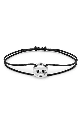 le gramme Men's 3G Sterling Silver & Cord Bracelet in Black at Nordstrom