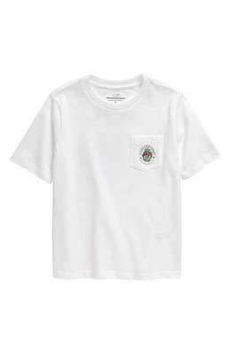 vineyard vines Kids' Good Lad Pocket Graphic T-Shirt White Cap at