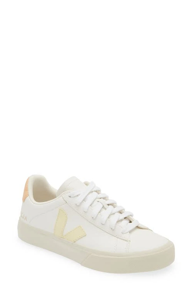 Veja Campo Chrome Free Leather Sneaker in Extra-White Sun Peach at Nordstrom, Size 35