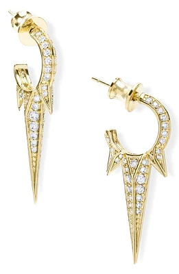 Melinda Maria Gabriella Pavé Triple Spike Hoop Earrings in Gold at Nordstrom