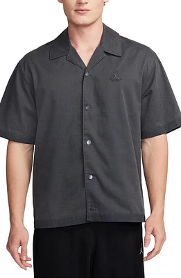 Jordan Flight Essentials Oversize Snap-Up Camp Shirt at Nordstrom,