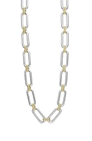 LAGOS Signature Caviar Link Necklace in Silver Gold at Nordstrom