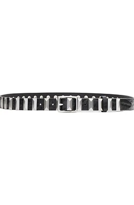 rag & bone Baby Boyfriend Stud Leather Belt in Black at Nordstrom, Size Medium