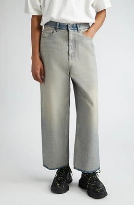 Balenciaga Inside Out Nonstretch Denim Baggy Jeans Organic Light Indigo at Nordstrom,