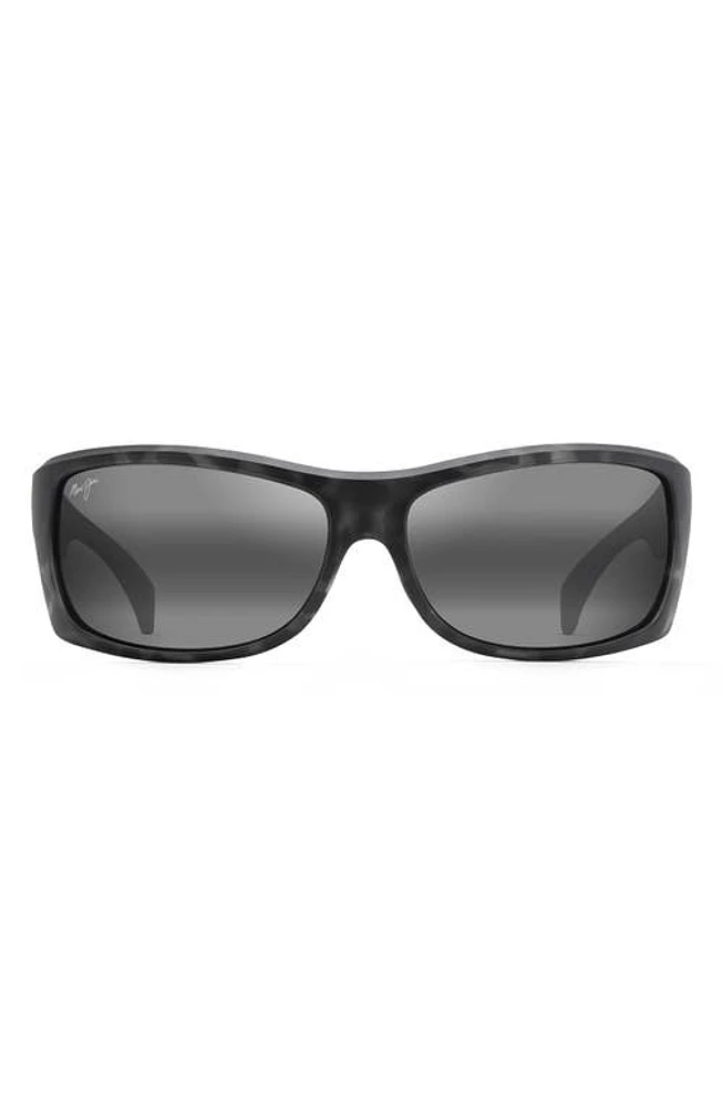 Maui Jim Equator 64.5mm Polarized Sunglasses in Grey Tortoise at Nordstrom