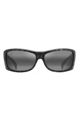 Maui Jim Equator 64.5mm Polarized Sunglasses in Grey Tortoise at Nordstrom