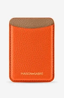 MAISON de SABRÉ Leather MagSafe Wallet in Manhattan Sandstone at Nordstrom