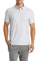 Rhone Commuter Stripe Polo Silver at Nordstrom,