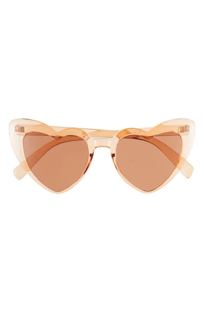 BP. Bold Heart Sunglasses in Beige at Nordstrom