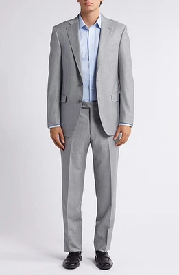 Peter Millar Heathered Wool Suit Light Grey at Nordstrom,