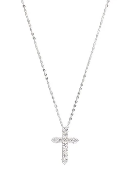 Nadri Cross Pendant Necklace in Silver at Nordstrom