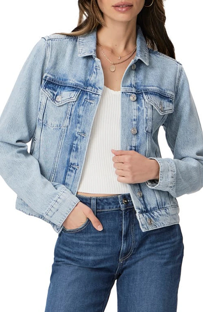 PAIGE Rowan Denim Trucker Jacket Dorah at Nordstrom,