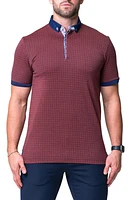 Maceoo Mozartopa Red Short Sleeve Cotton Polo at Nordstrom,