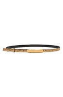 TOM FORD Snakeskin Embossed Leather Belt 1Y014 Dark Gold at Nordstrom,