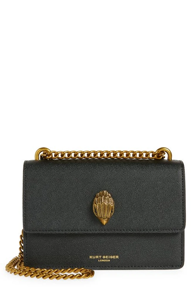 Kurt Geiger London Mini Shoreditch Leather Crossbody Bag in Black at Nordstrom