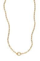 MADE BY MARY Jude Link Lock Necklace in Gold at Nordstrom, Size 18