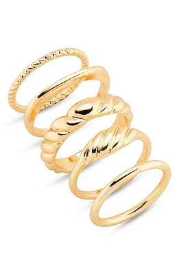 BP. Set of 5 Assorted Rings Gold at Nordstrom,