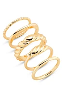 BP. Set of 5 Assorted Rings Gold at Nordstrom,